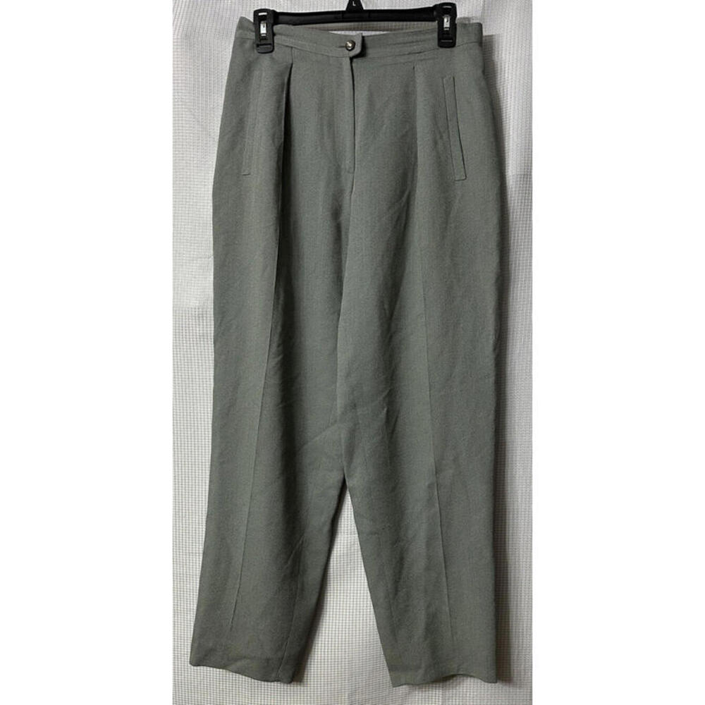 Vintage Salvatore Ferragamo Womens Green Pants Slacks Trousers US Size 29